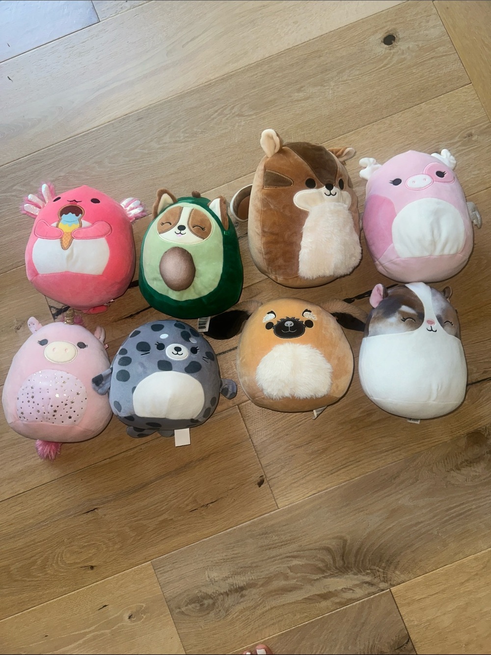Plush Squishmallow Medium stuffed Toy set of 8 like new